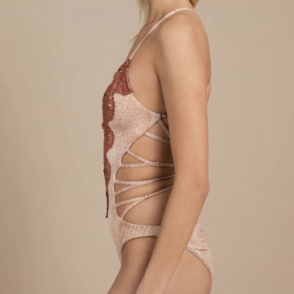 Blue Life - Revolve - Eclipse One Piece - Multi Cut Out - Mauve - Picture 2 of 4